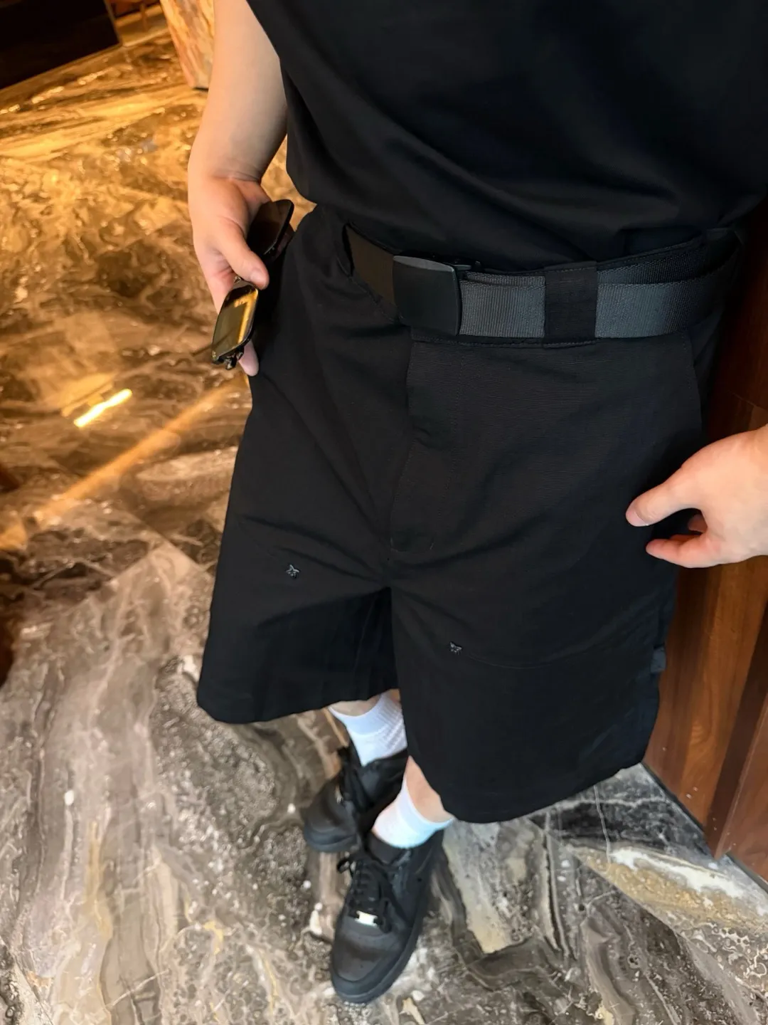 Louis Vuitton/Louis Vuitton cotton cargo shorts